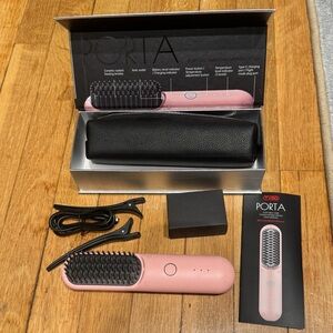 Tymo Porta Pink Hair Straightening Brush